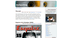 Desktop Screenshot of owlspotting.com